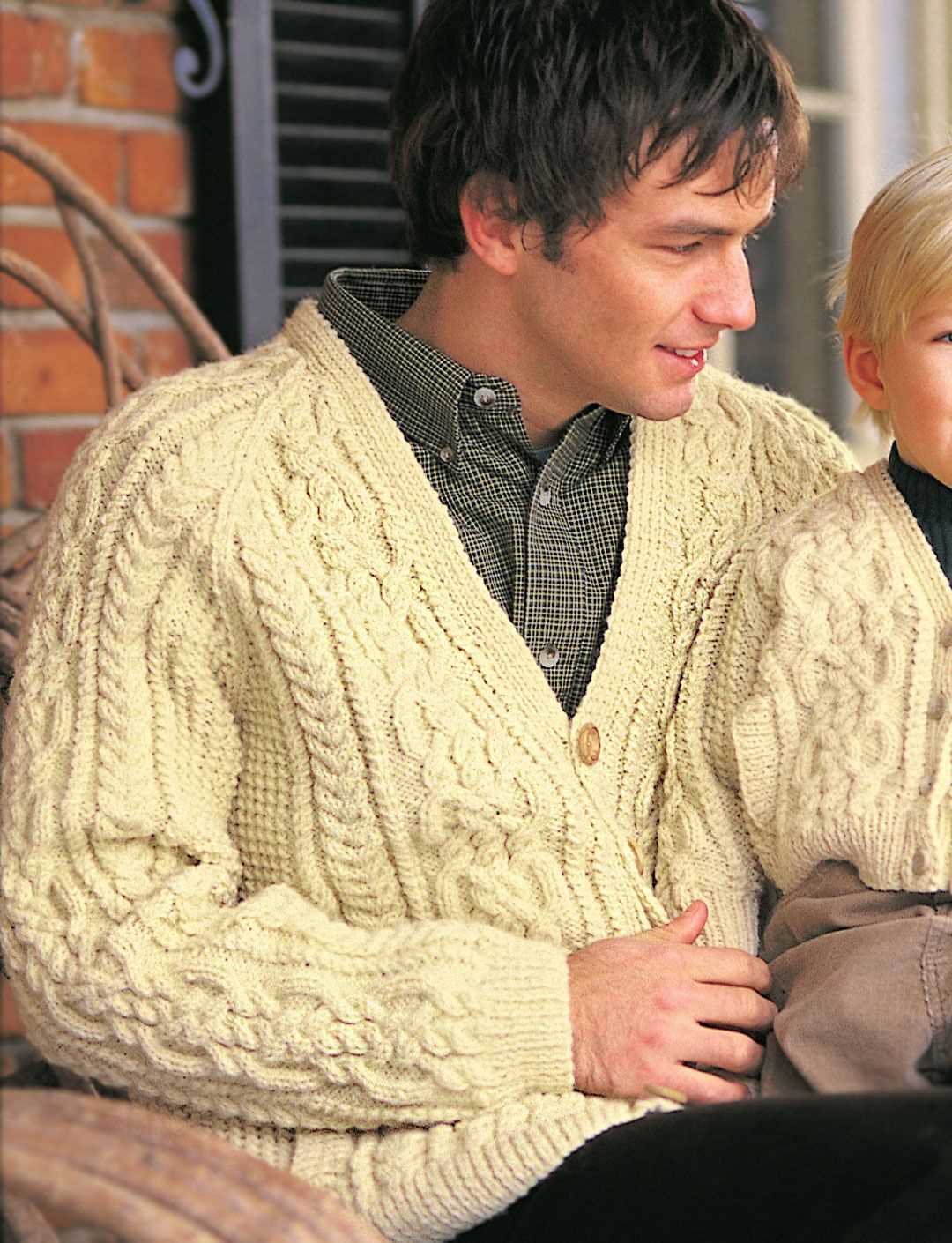 Easy men's cardigan knitting pattern free