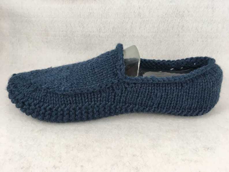 Easy mens knitted slipper pattern
