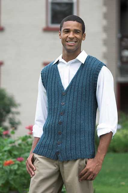 Easy mens vest knitting pattern