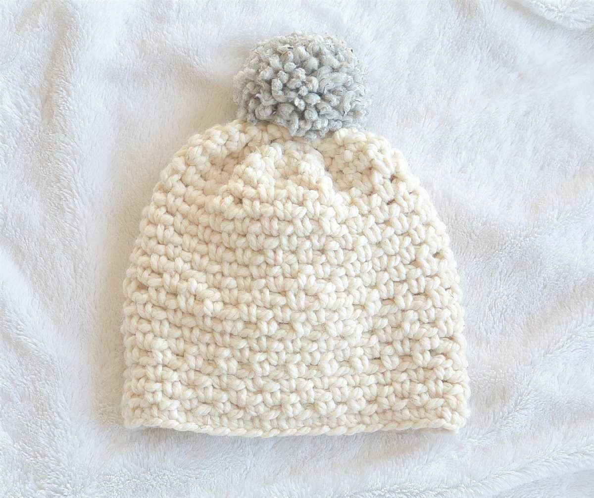 Easy pom pom hat knitting pattern