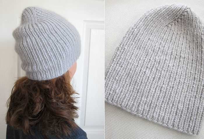 Easy rib knit hat pattern