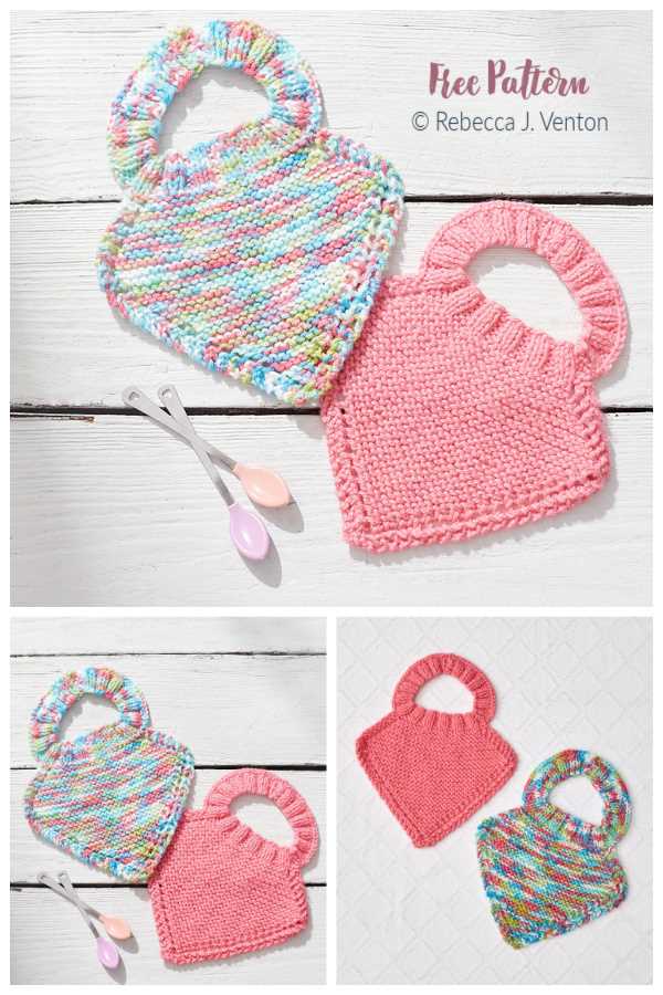 Easy stay on bib knitting pattern