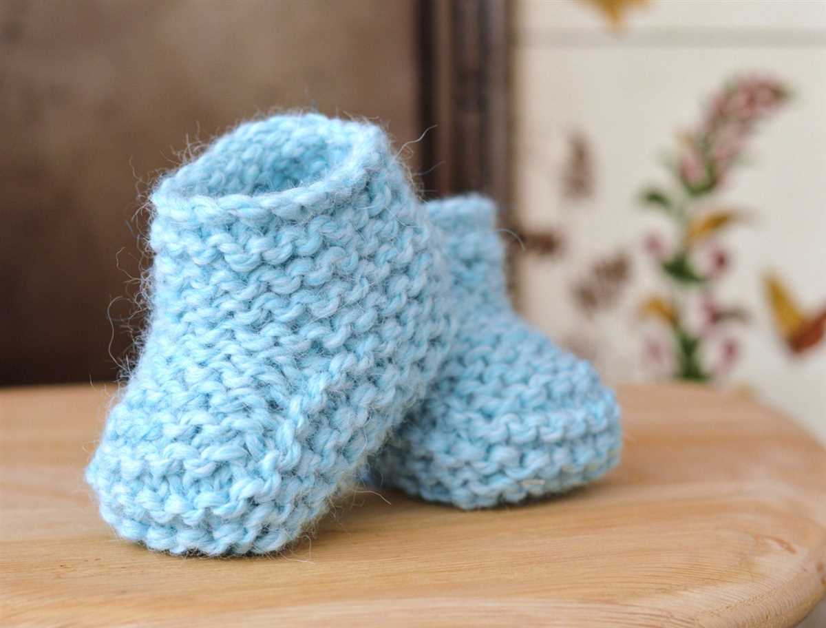 Easy baby booties knitting pattern free