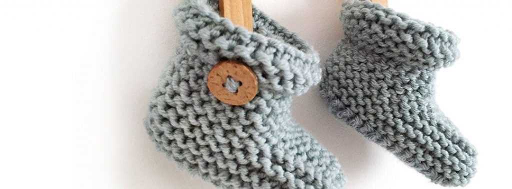 Easy baby booties knitting pattern free