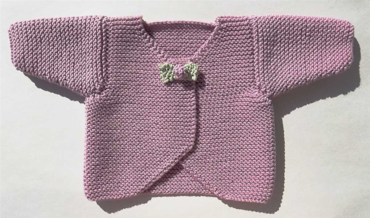 Easy baby cardigan knitting pattern