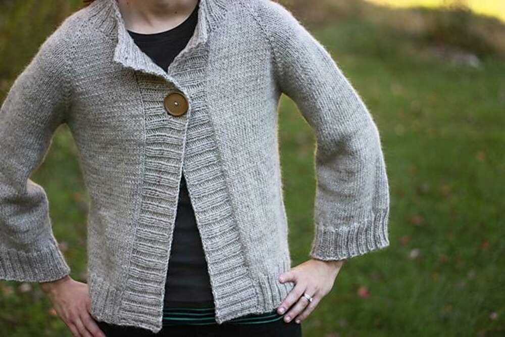 Easy cardigan knitting pattern for beginners