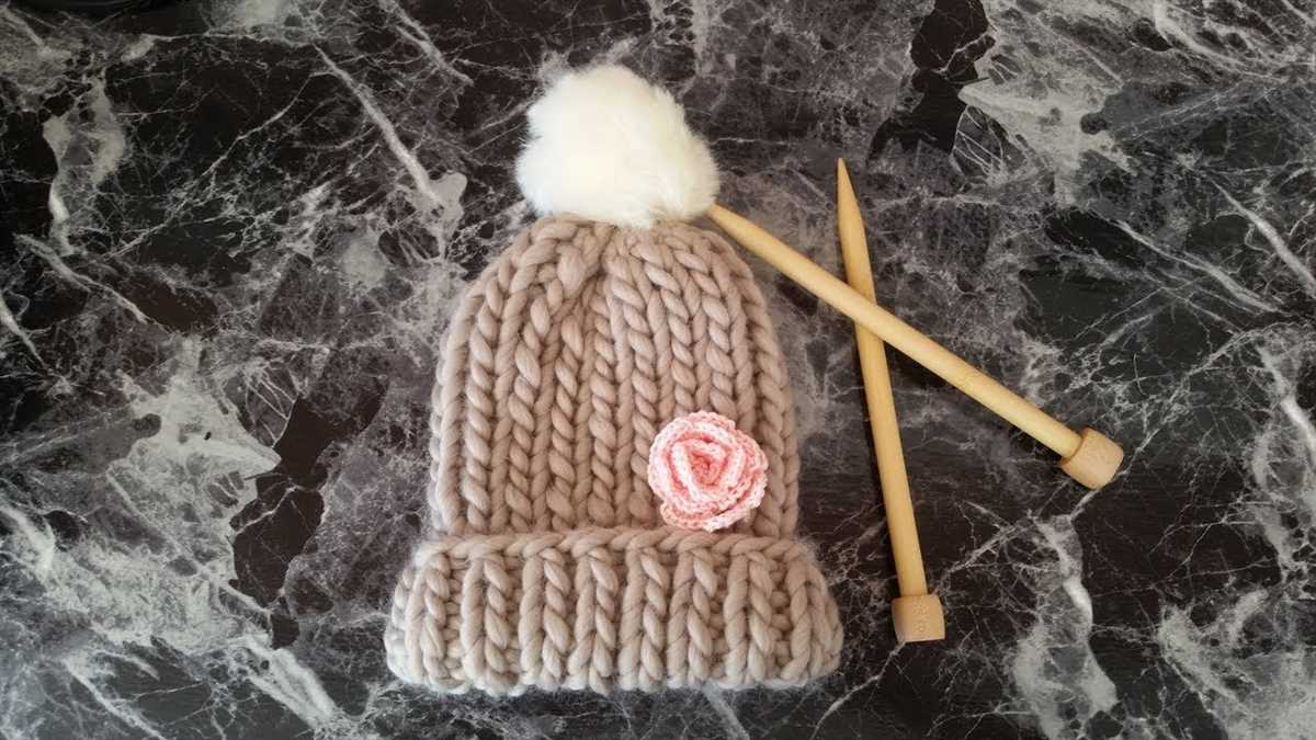 Easy chunky beanie knitting pattern