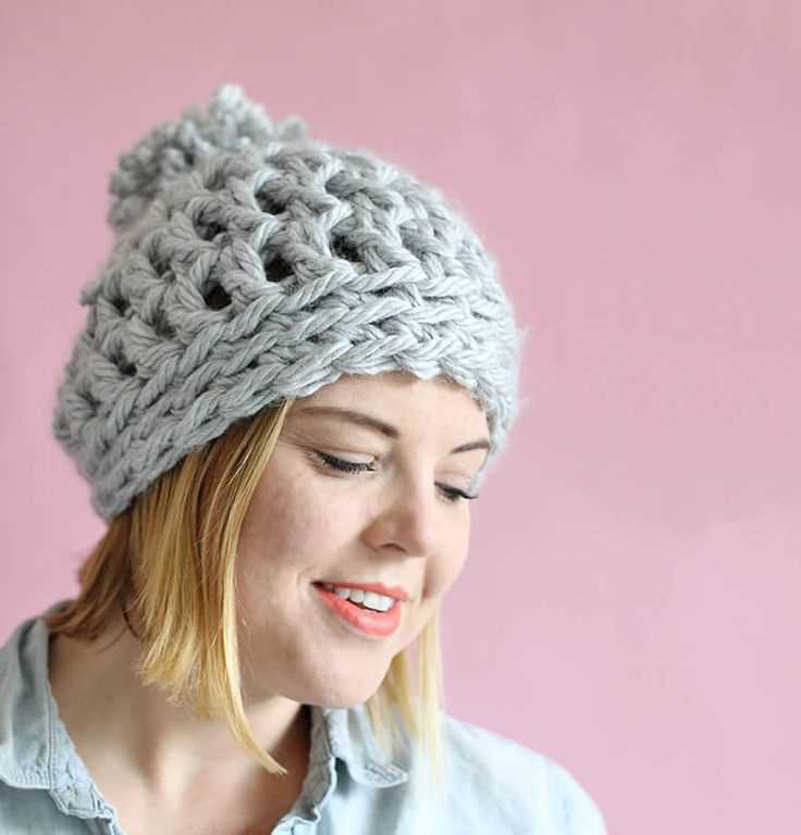Easy chunky beanie knitting pattern
