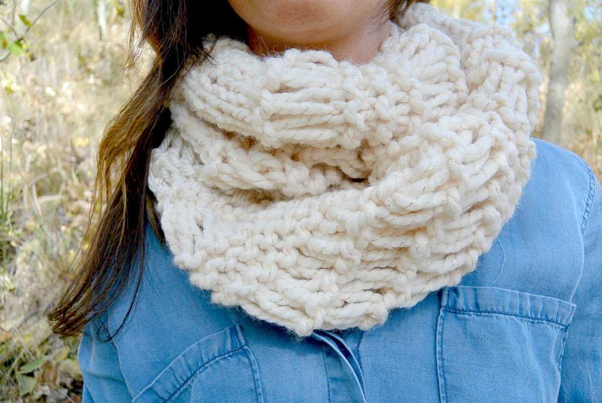 Easy chunky knit scarf pattern free