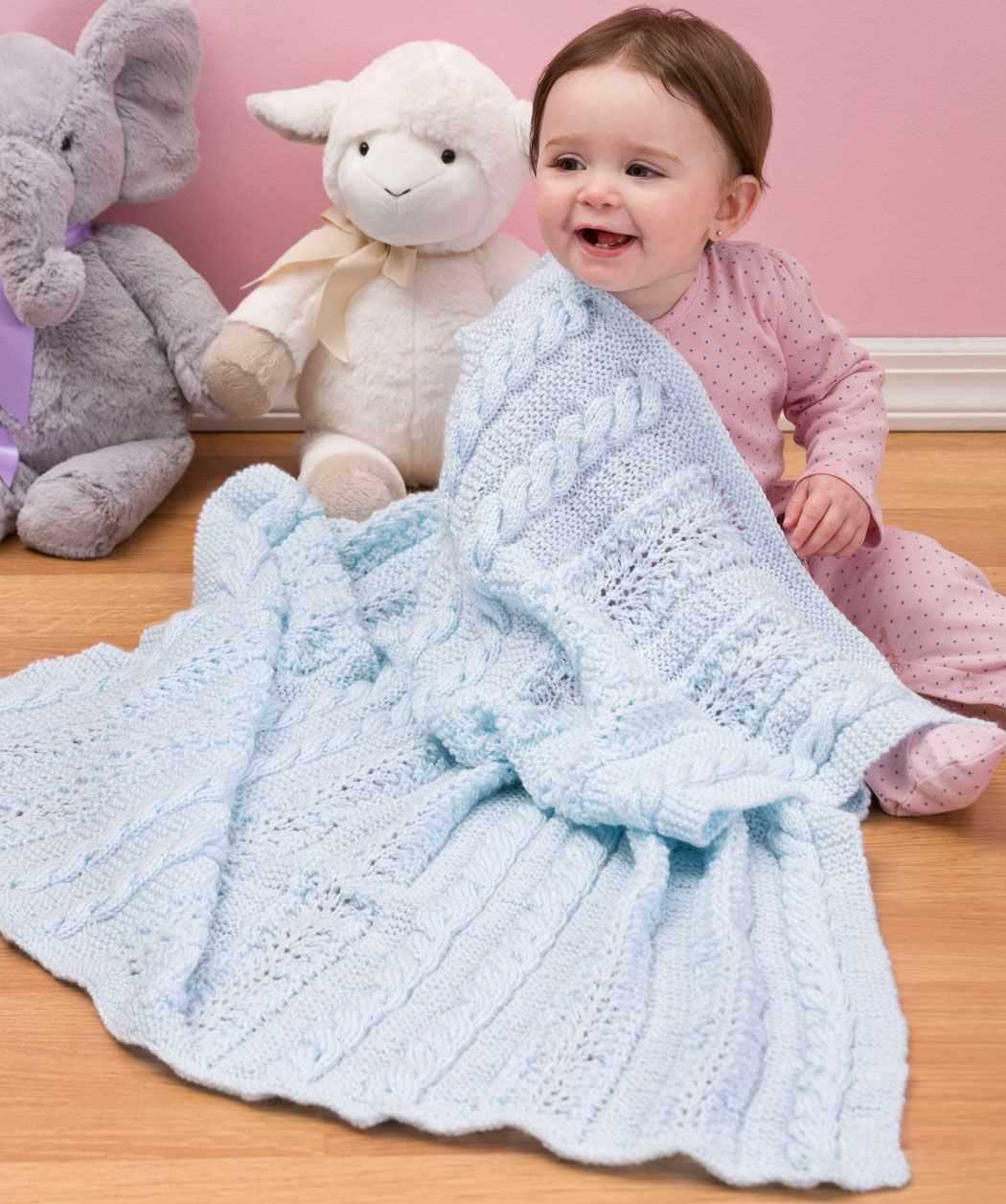 Easy free baby blanket knitting patterns