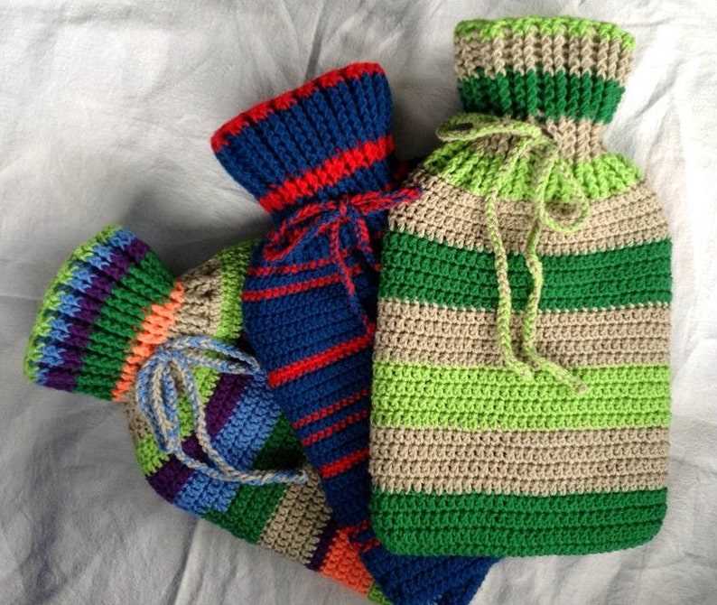 Easy hot water bottle knitting pattern