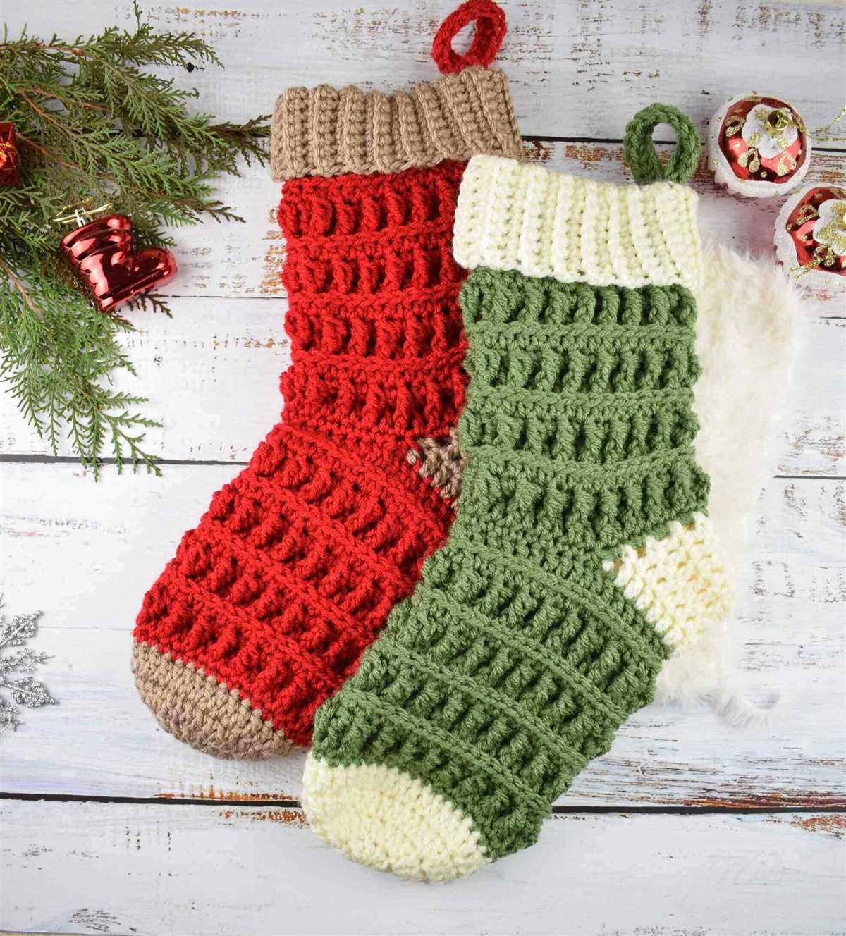 Easy knit christmas stocking pattern