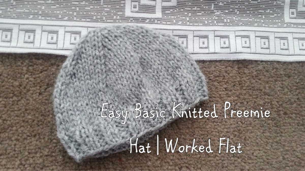 Easy knit preemie hat pattern