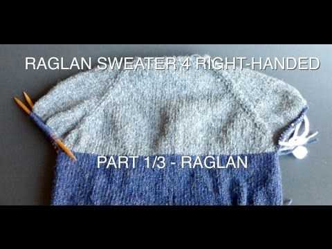 Easy knit raglan sweater pattern