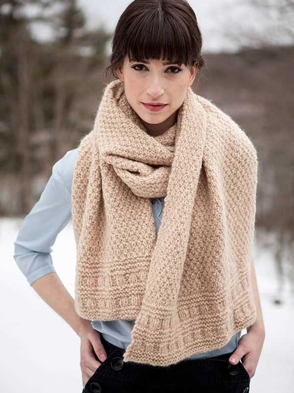 Easy knit scarves free patterns