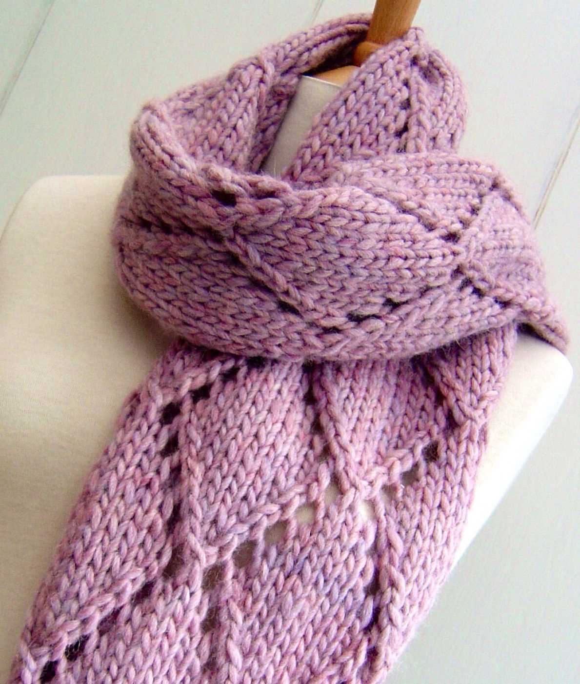 Easy knit scarves free patterns
