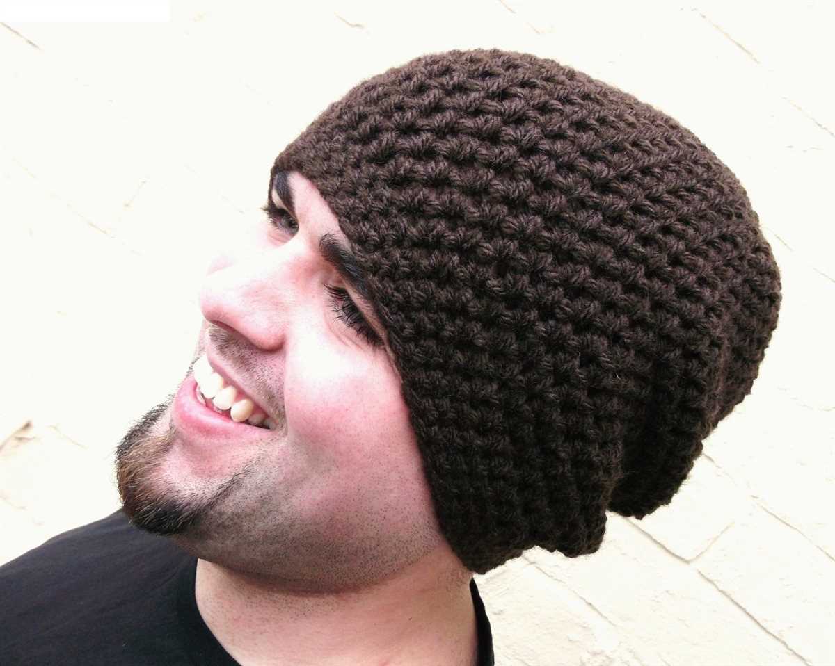 Easy men's knitted hat pattern free