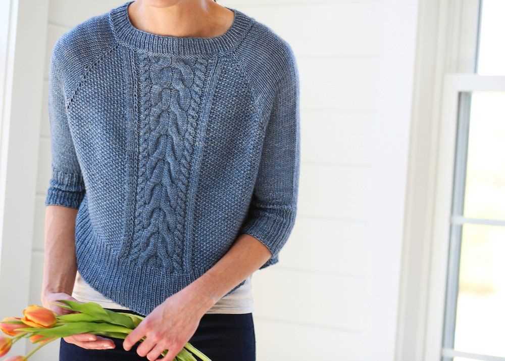 Easy raglan sweater knitting pattern