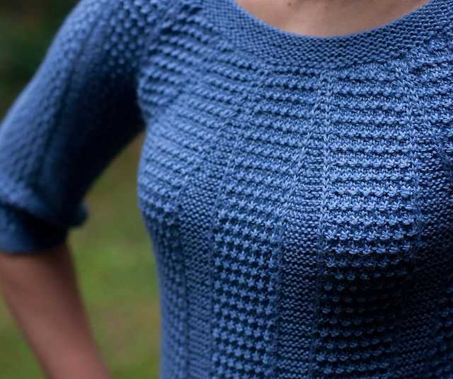 Easy raglan sweater knitting pattern