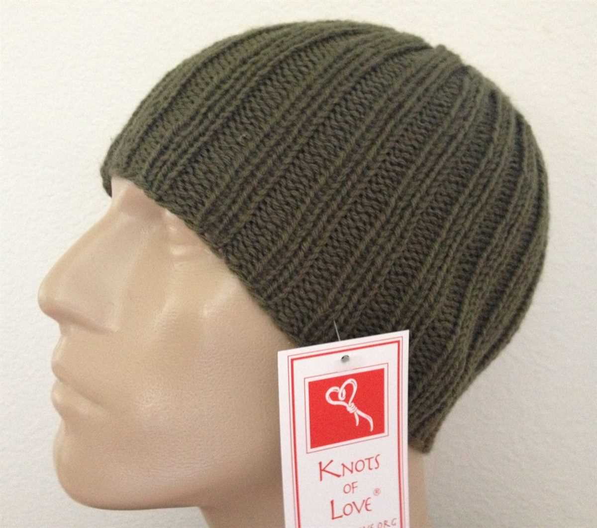 Easy rib knit hat pattern