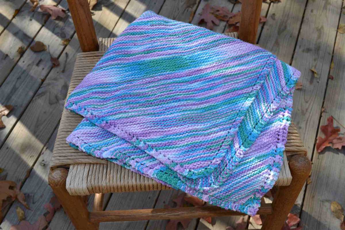 Eyelet blanket knitting pattern