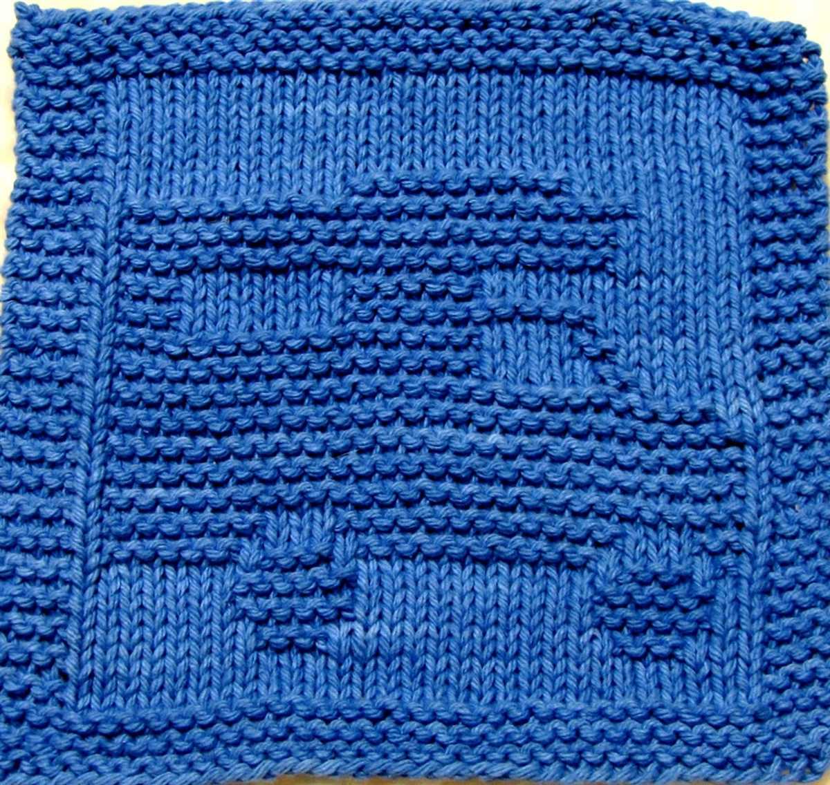 Face cloth knitting pattern