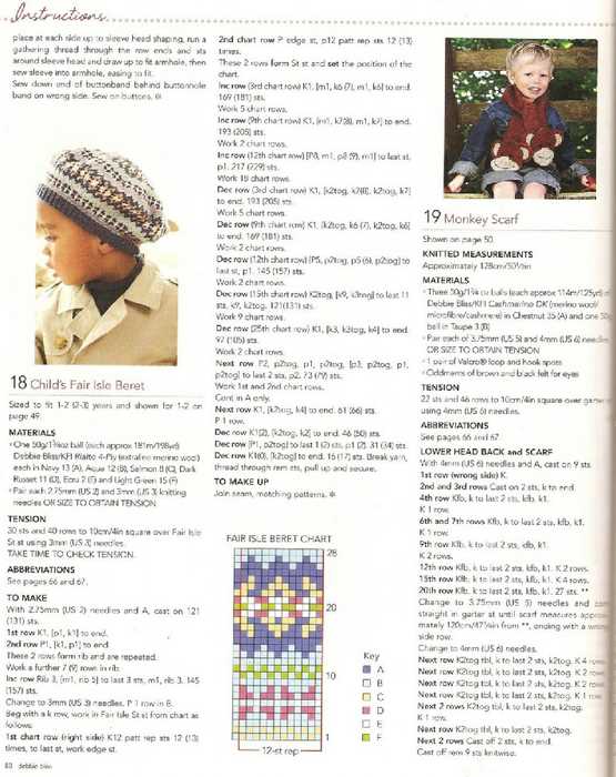 Fair isle beret knitting pattern free