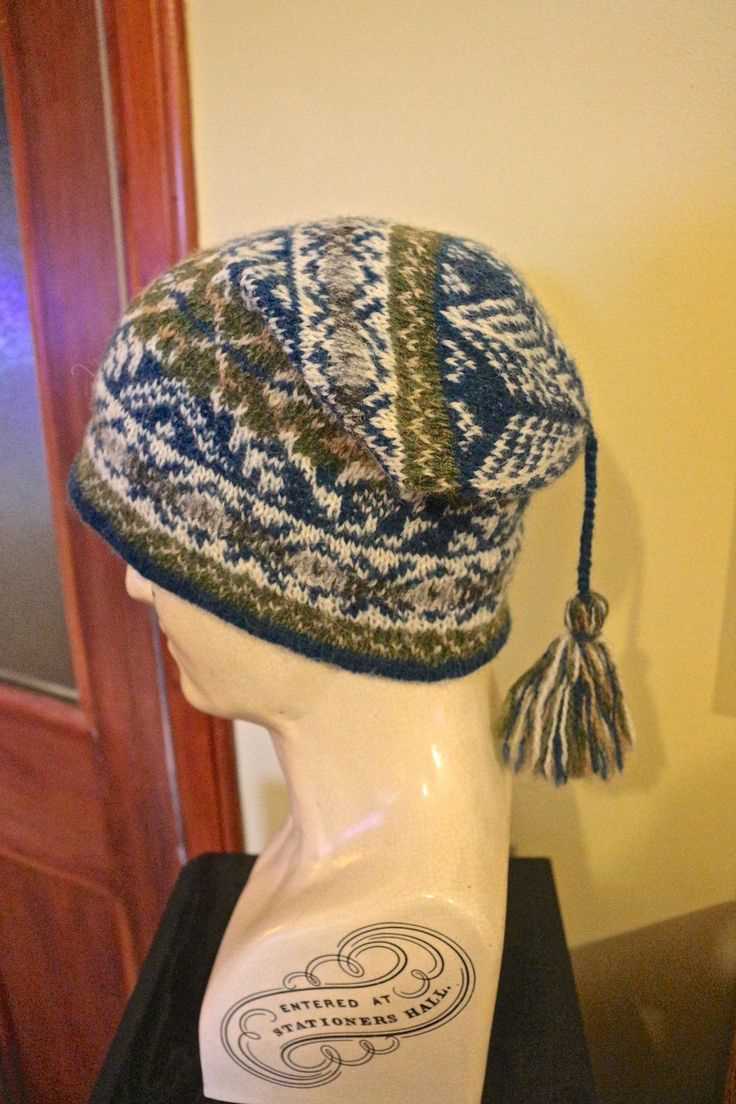 Fair isle fisherman's kep knitting pattern