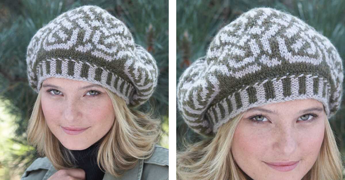 Fair isle beret knitting pattern