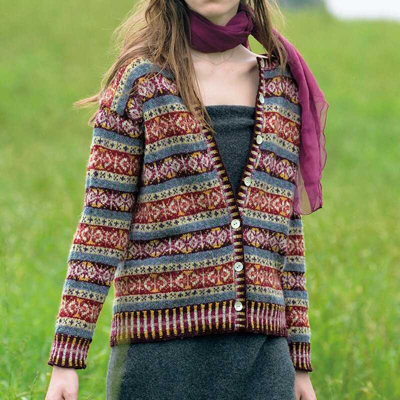 Fairisle cardigan knitting pattern