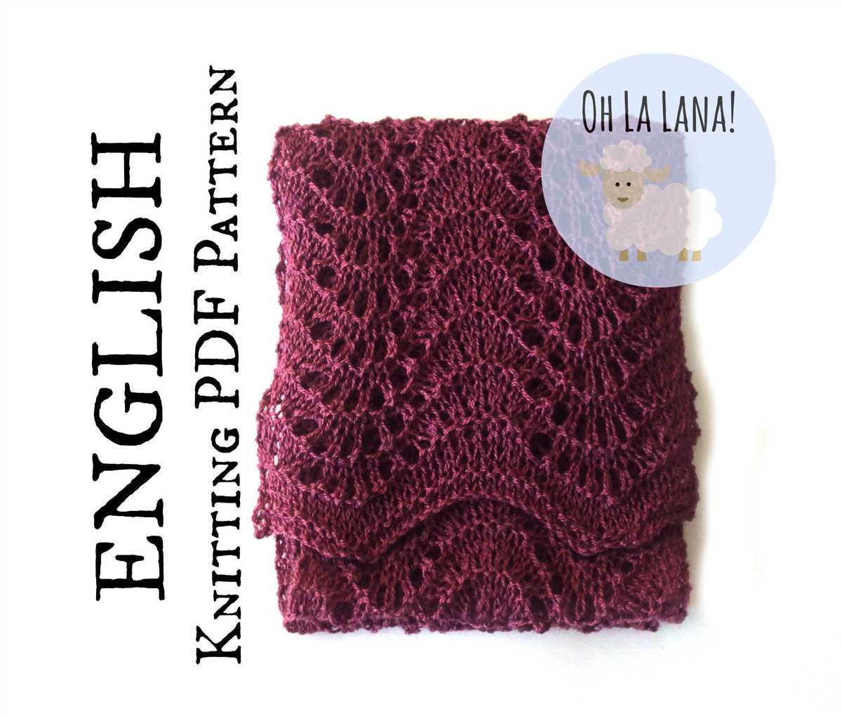 Feather & fan knitting pattern