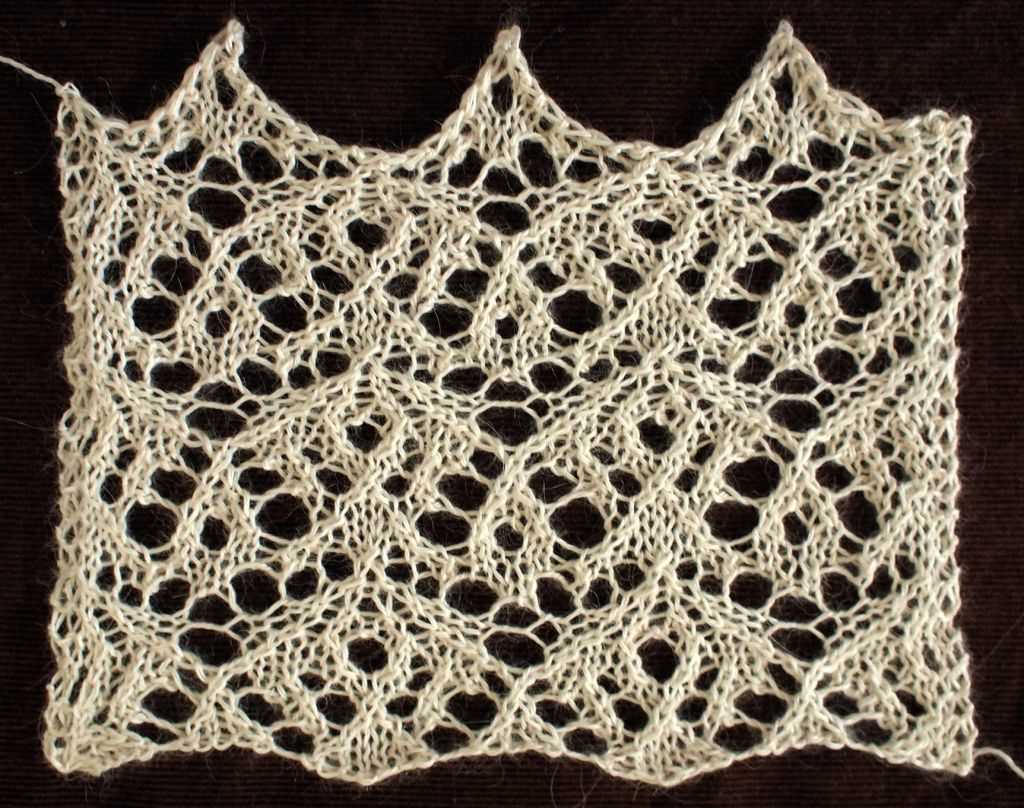 Fern lace knitting pattern