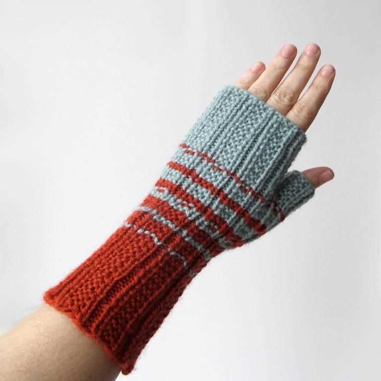 Fingerless gloves knit pattern