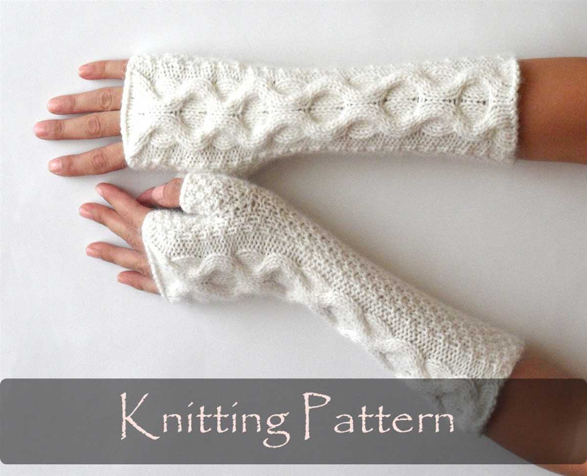 Fingerless gloves women knitting pattern
