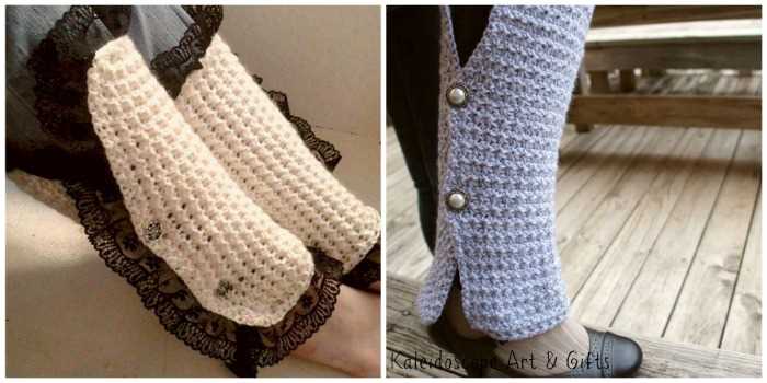 Flared leg warmers knitting pattern