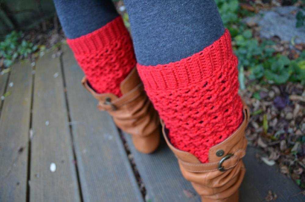 Flared leg warmers knitting pattern
