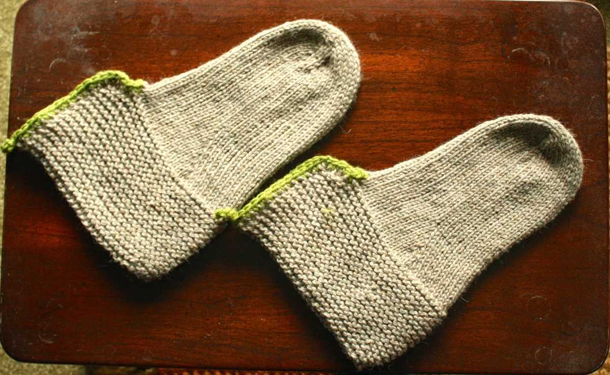 Flat knit stocking pattern