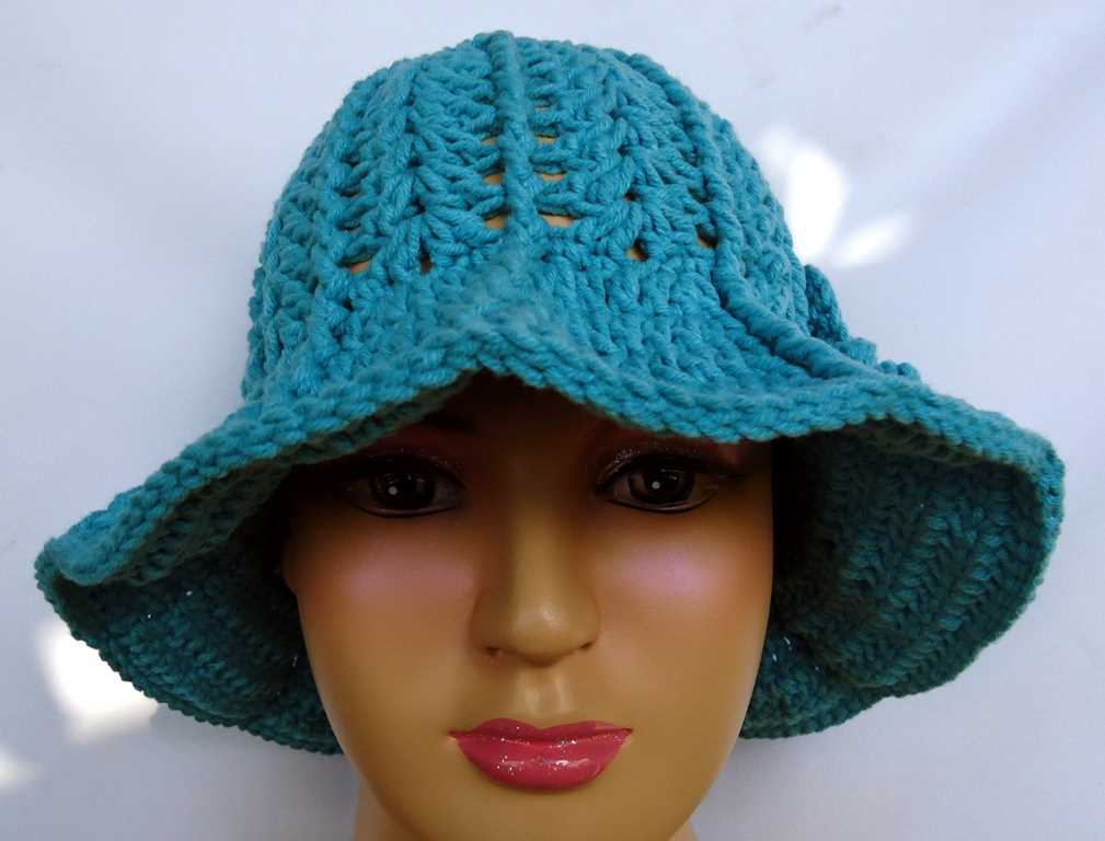 Floppy brim hat knitting pattern