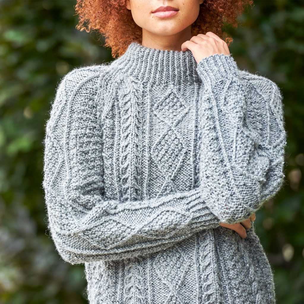 Free aran sweater knitting patterns