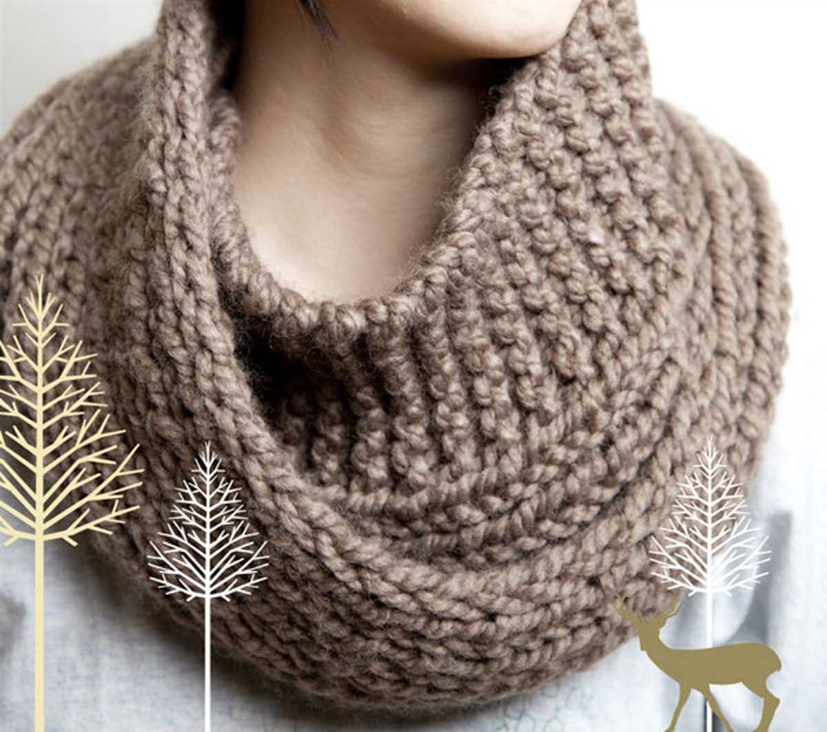 Free cable knit neck warmer pattern