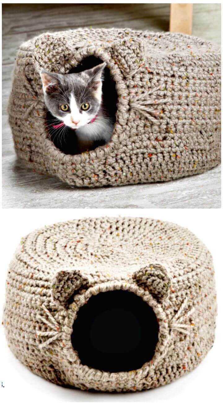 Free cat bed knitting patterns
