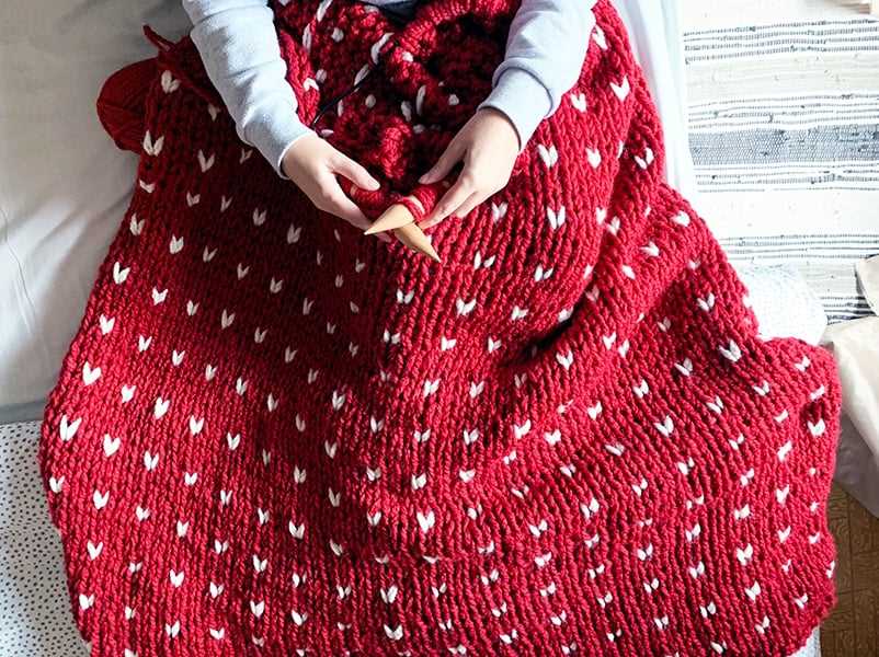 Free chunky blanket knitting patterns