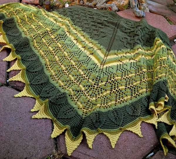 Free chunky shawl knitting pattern
