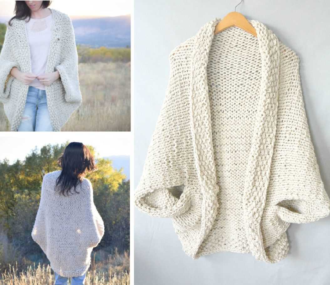 Free cocoon cardigan knitting pattern