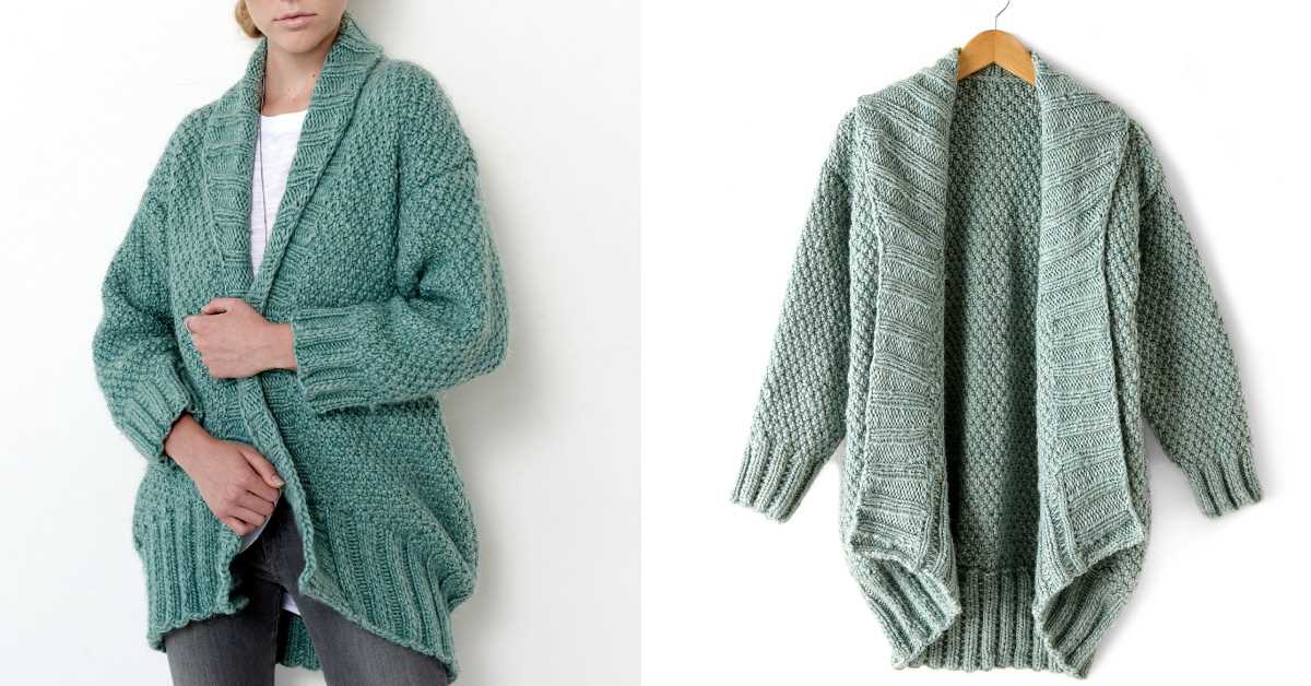 Free cocoon cardigan knitting pattern