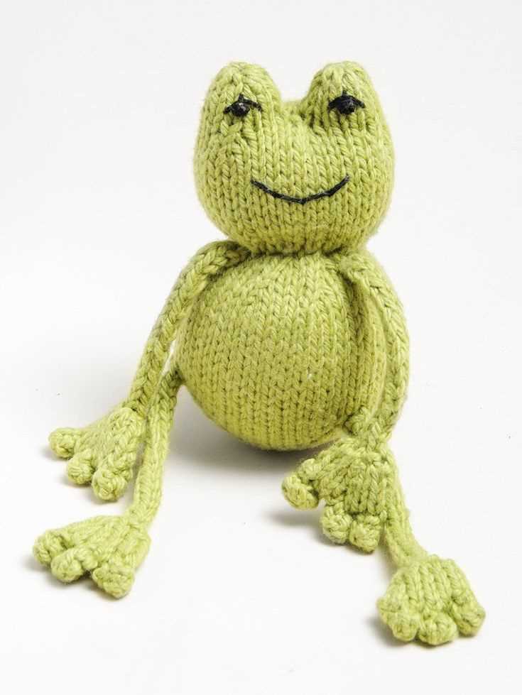 Free frog toy knitting pattern