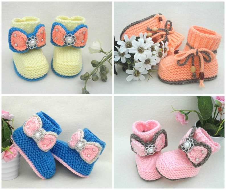 Free knit baby booties pattern
