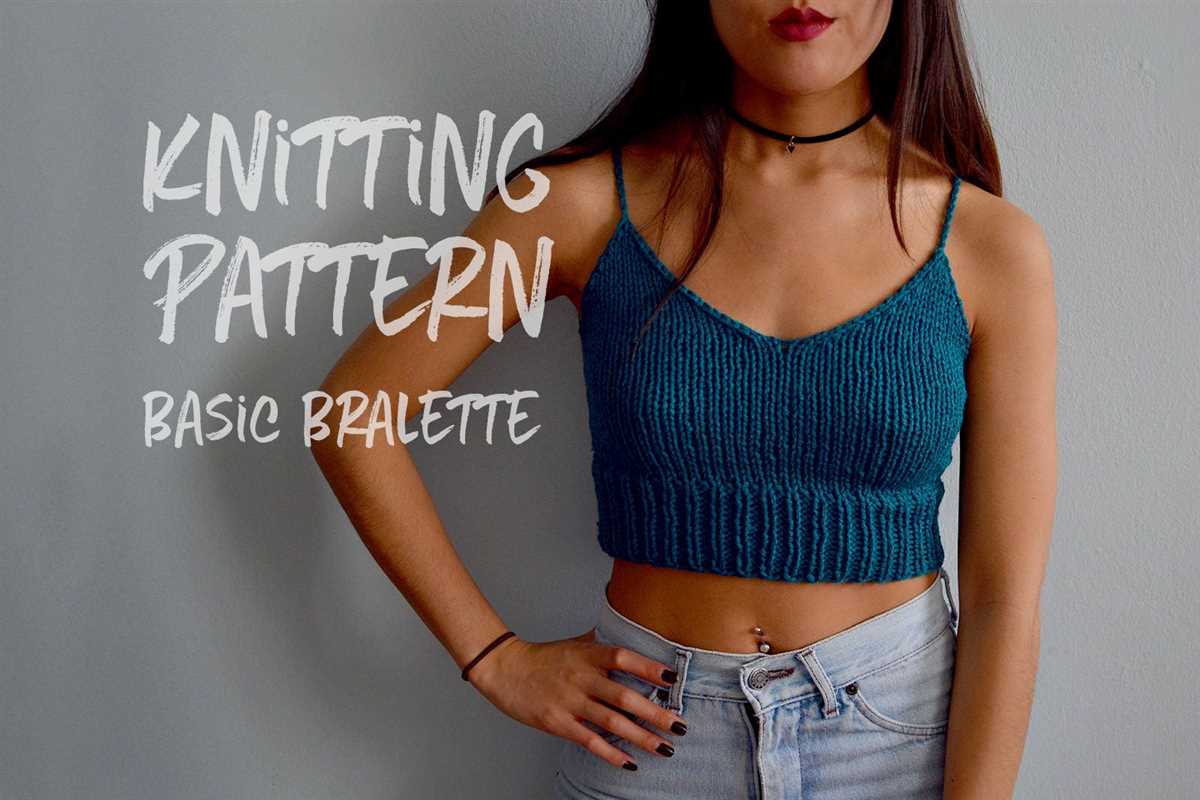 Free knit bralette pattern