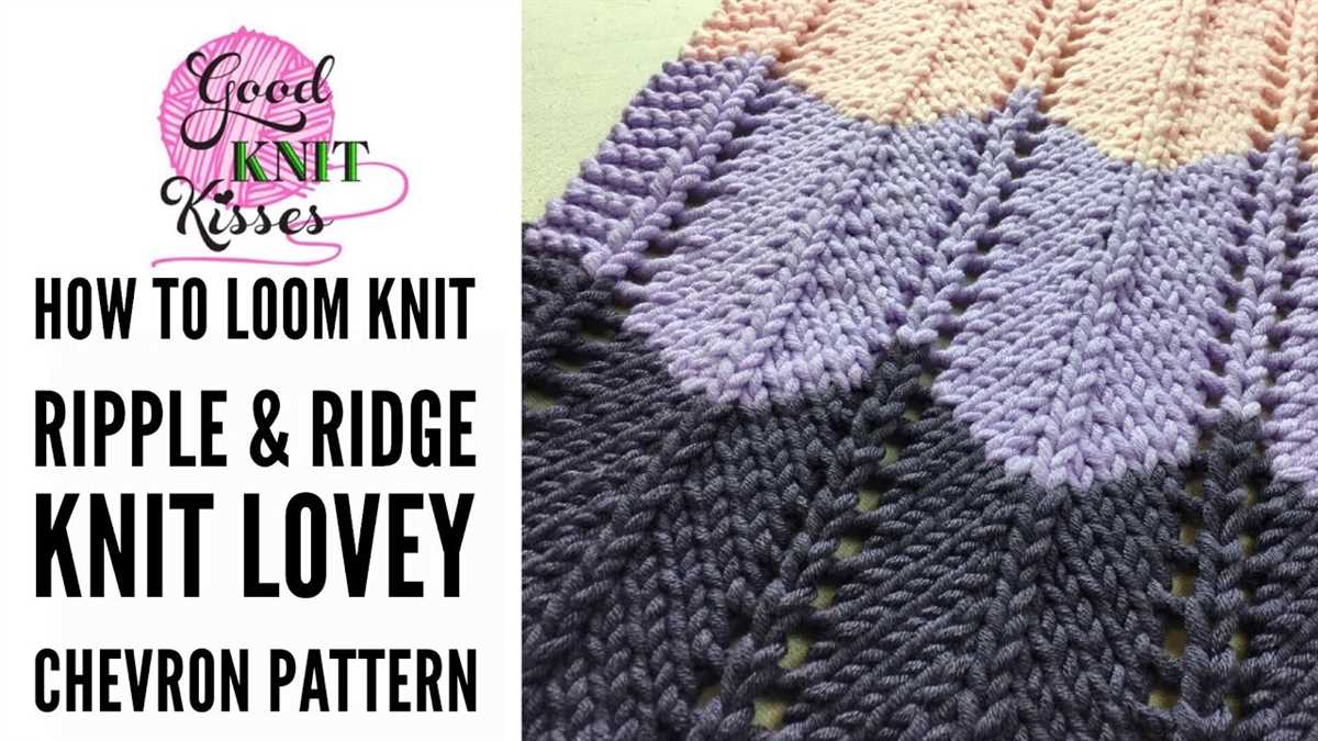 Free knit chevron hat pattern