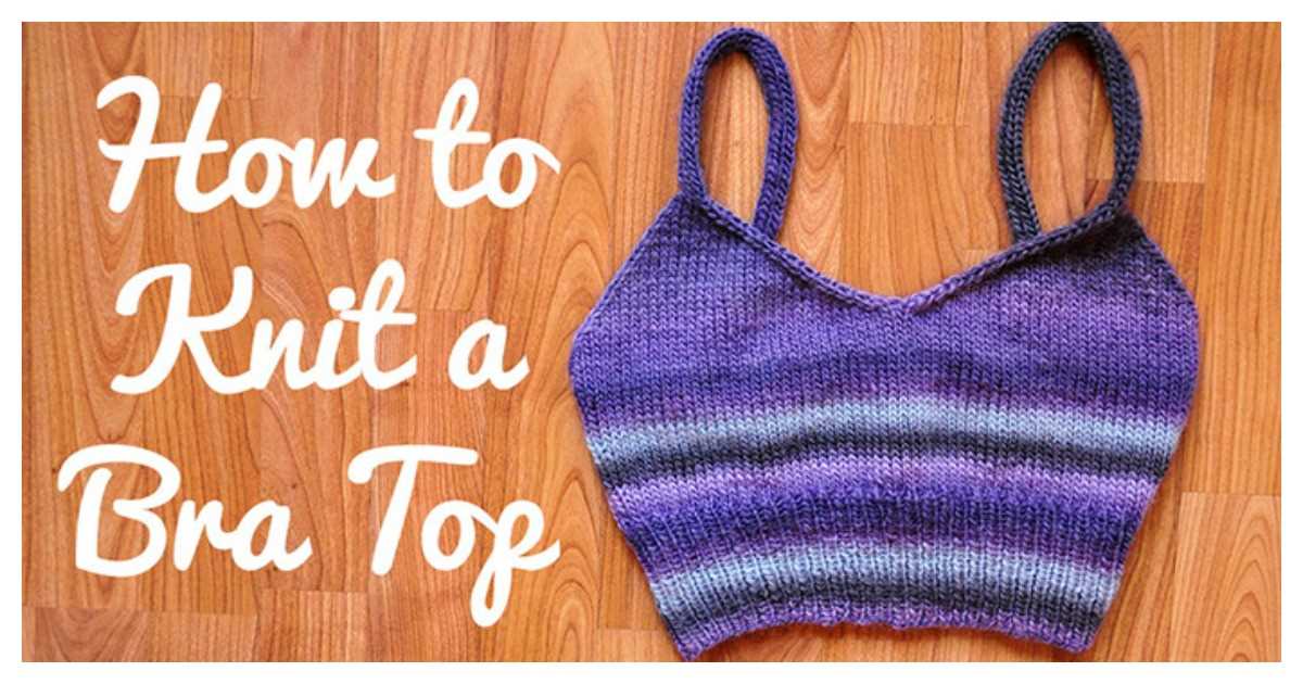 Free knit crop top pattern
